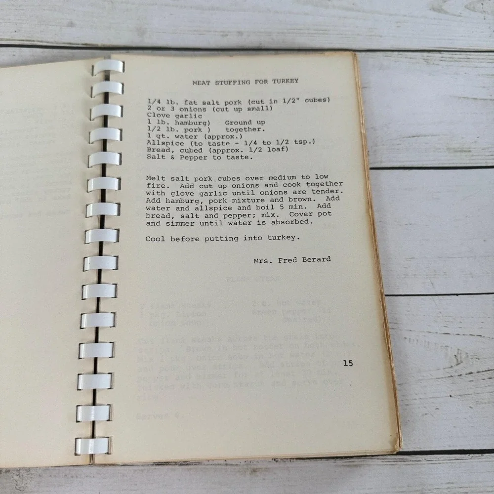 The Staff of Life Holy Cross Womens Club 1969 Community Cookbook Recipes
